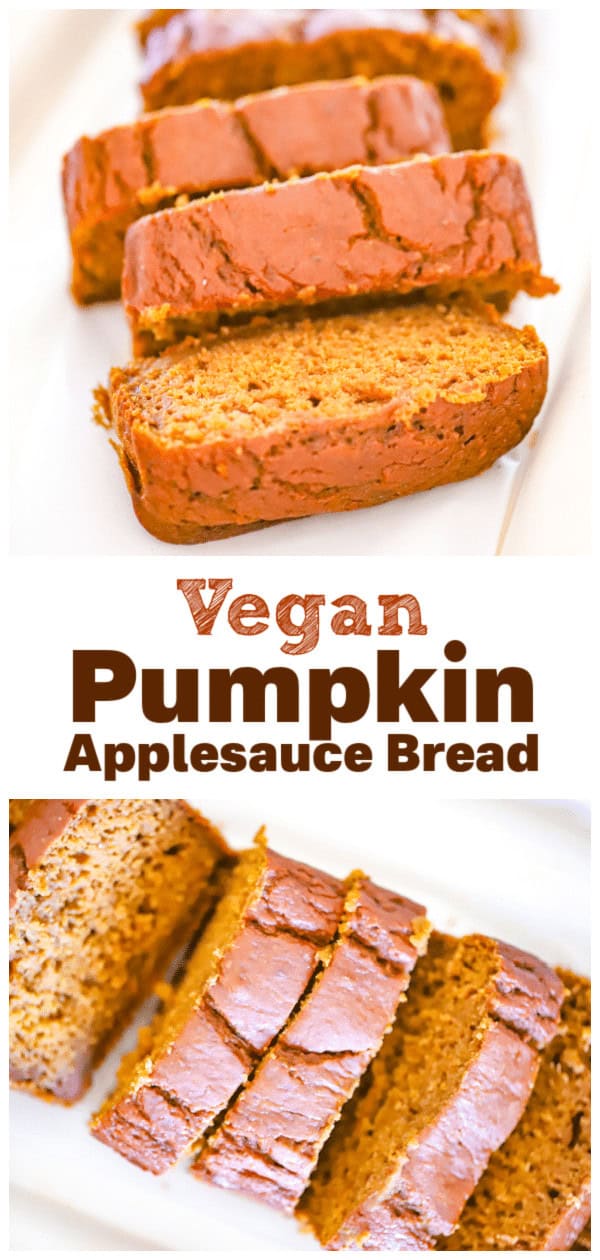 Healthy Vegan Loaf with Spiced Pumpkin and Applesauce