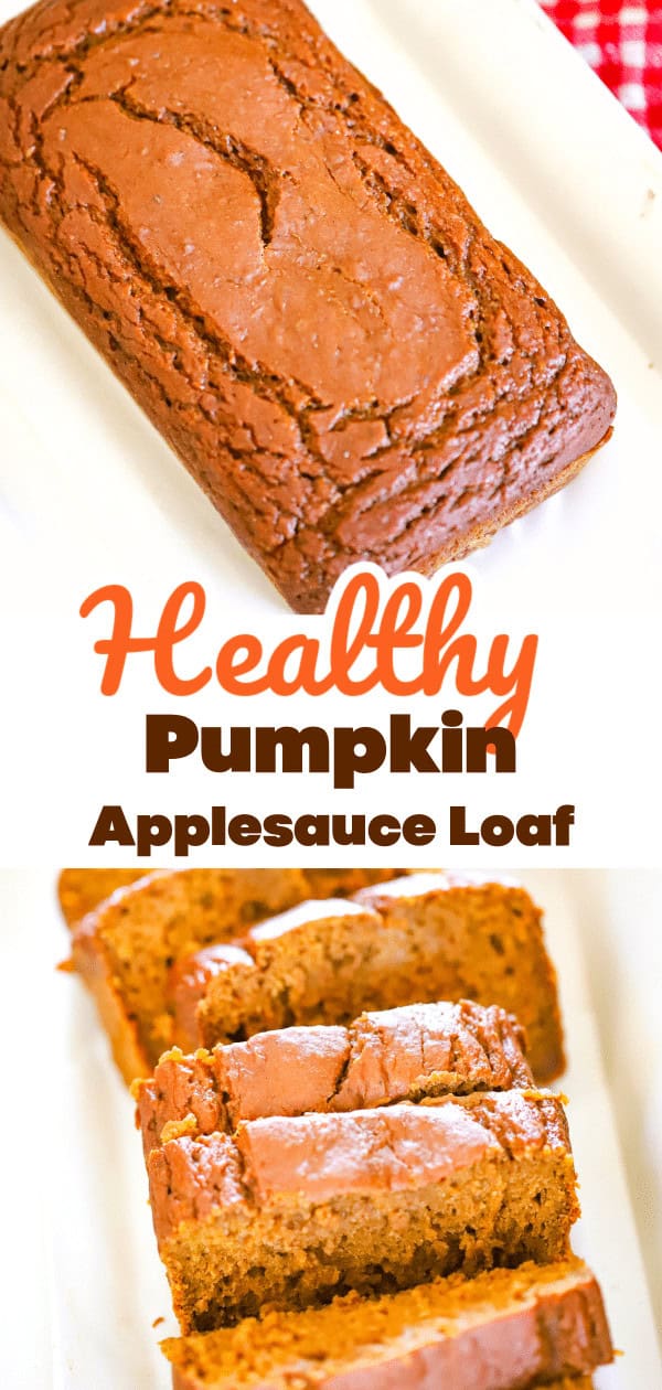 Healthy Vegan Loaf with Spiced Pumpkin and Applesauce