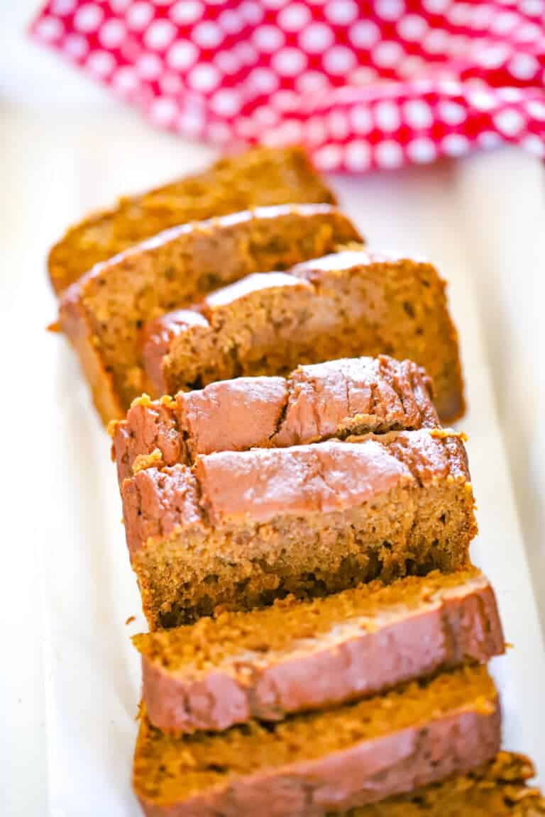 Healthy Vegan Spiced Pumpkin Applesauce Loaf