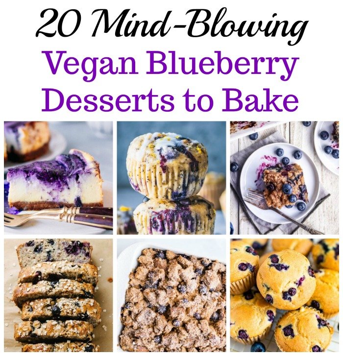 20 Mind-Blowing Vegan Blueberry Desserts to Bake
