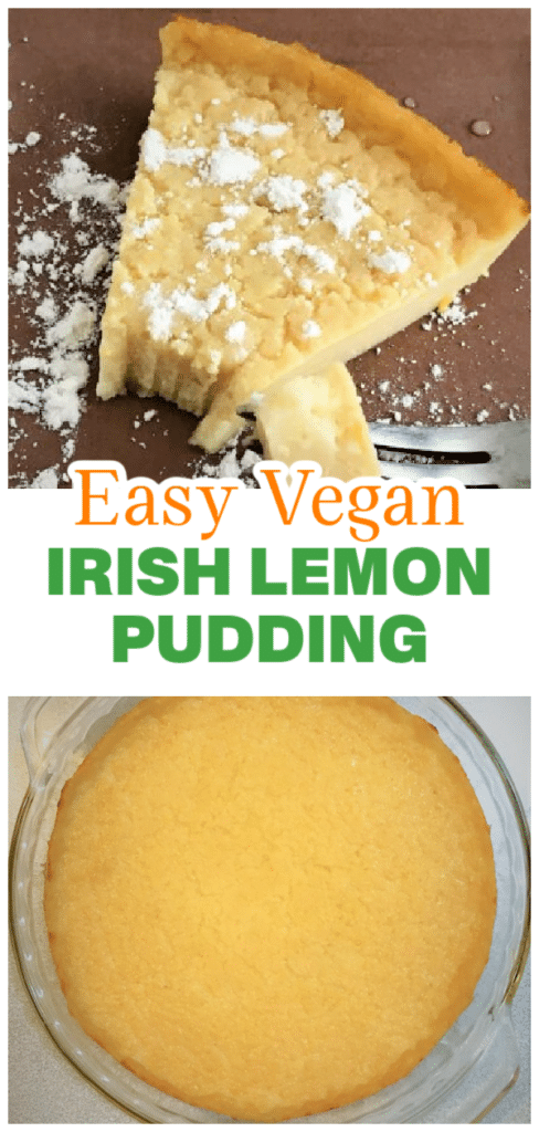 Vegan Irish Lemon Pudding