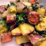 Vegan Cheesy Veggie Potatoes