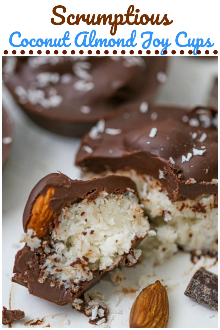 Healthy Coconut Almond Joy Cups Chocolate Almond Butter Cups