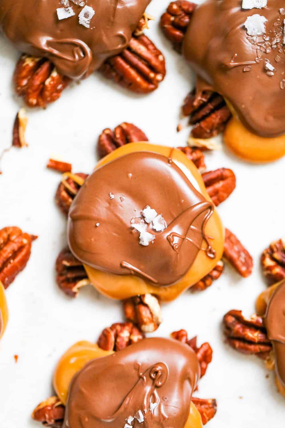 Vegan Pecan Turtles vegan cookies and no bake treats