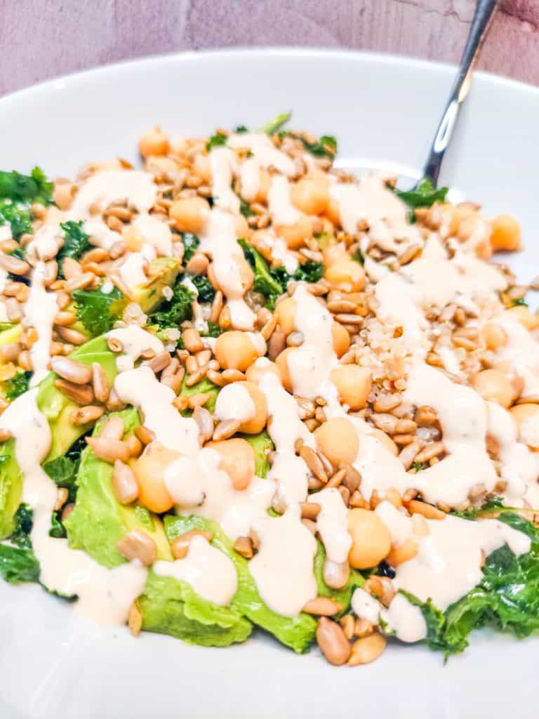 Green Power Bowl with Tahini Dressing high‑protein plant‑based recipe