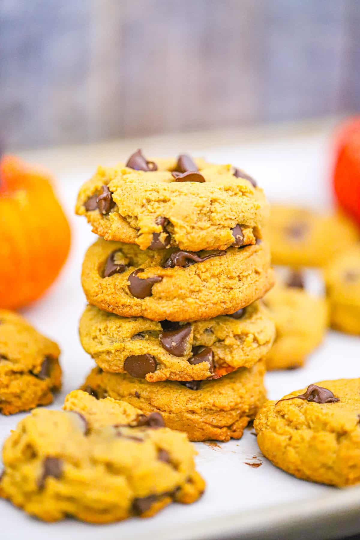 vegan chocolate chip pumpkin cookies recipe eggless