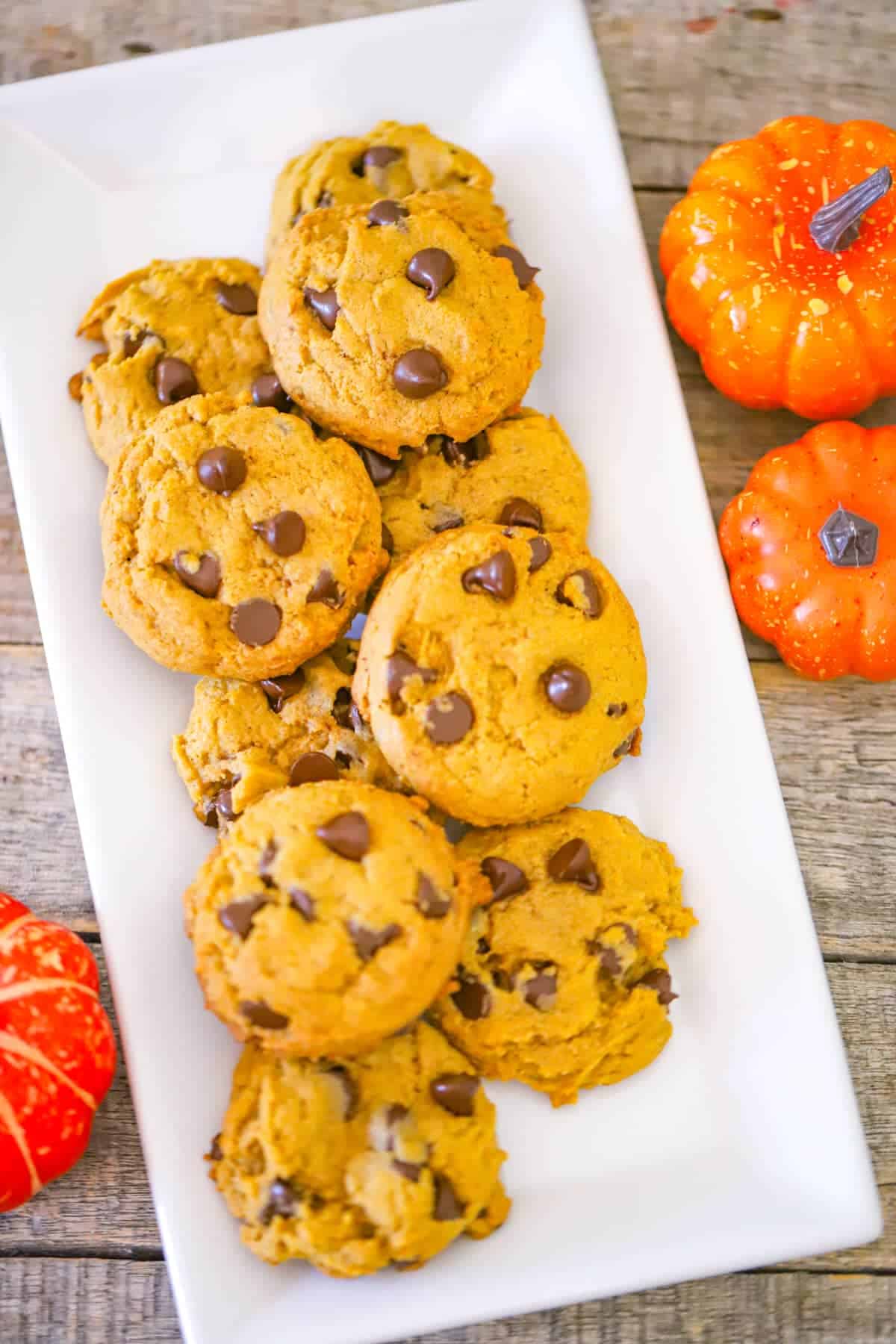 Vegan Pumpkin Chocolate Chip Cookies
