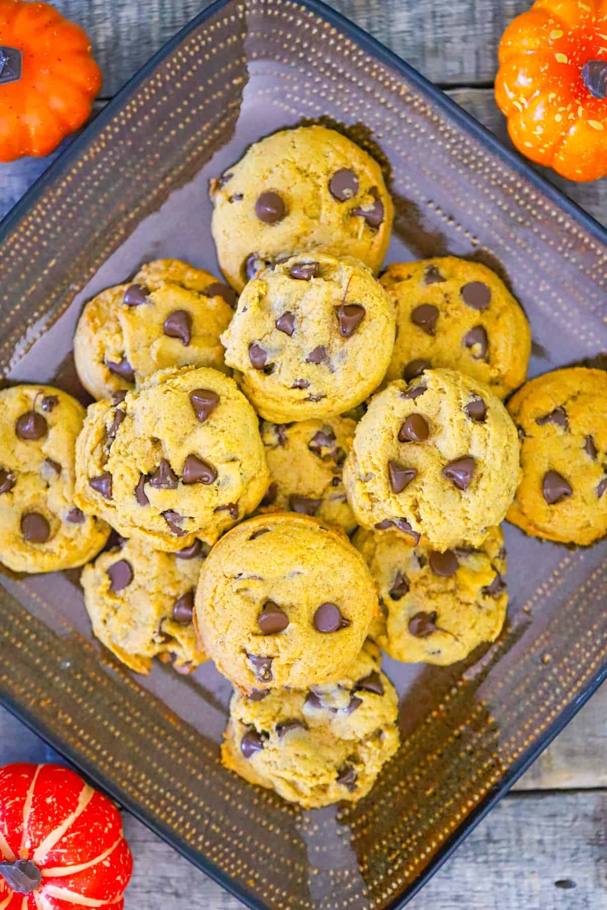 vegan chocolate chip pumpkin cookies recipe eggless