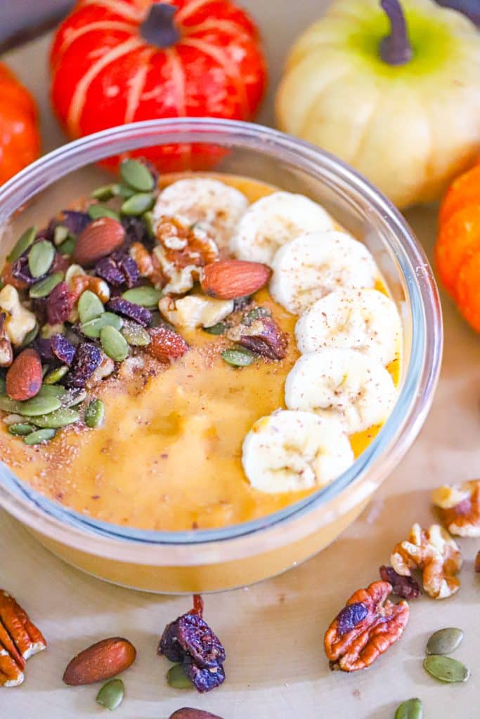 pumpkin smoothie bowl