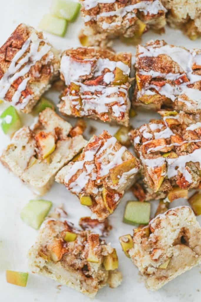 Vegan Cinnamon Apple Fritter Cake