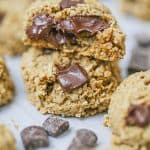 Healthy Oatmeal Peanut Butter Chocolate Chunk Cookies