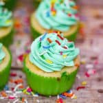 Vegan St. Patrick's Day Rainbow Cupcakes