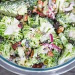 Easy Vegan Broccoli Salad Recipe with Creamy Dressing