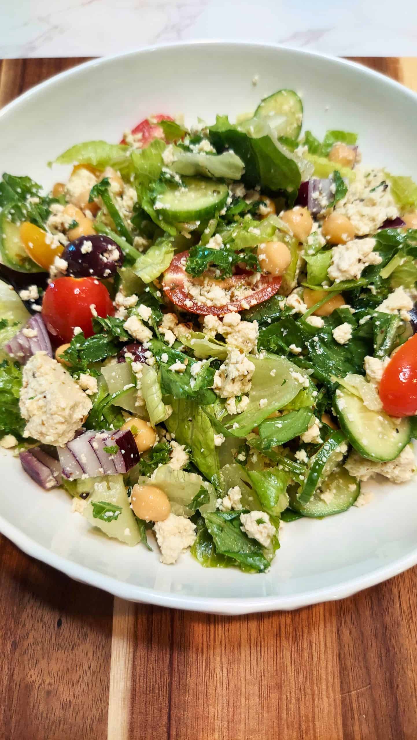 vegan Greek salad recipe