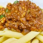 Vegan Walnut Bolognese (Rich and Hearty) recipe with lentils