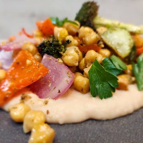 Lemon Herb Roasted Veggies and Chickpeas