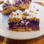 White Chocolate Blueberry Crumble Bars