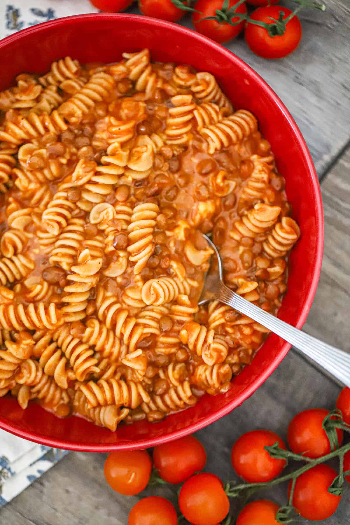 20 Minute Lentil Chili Mac