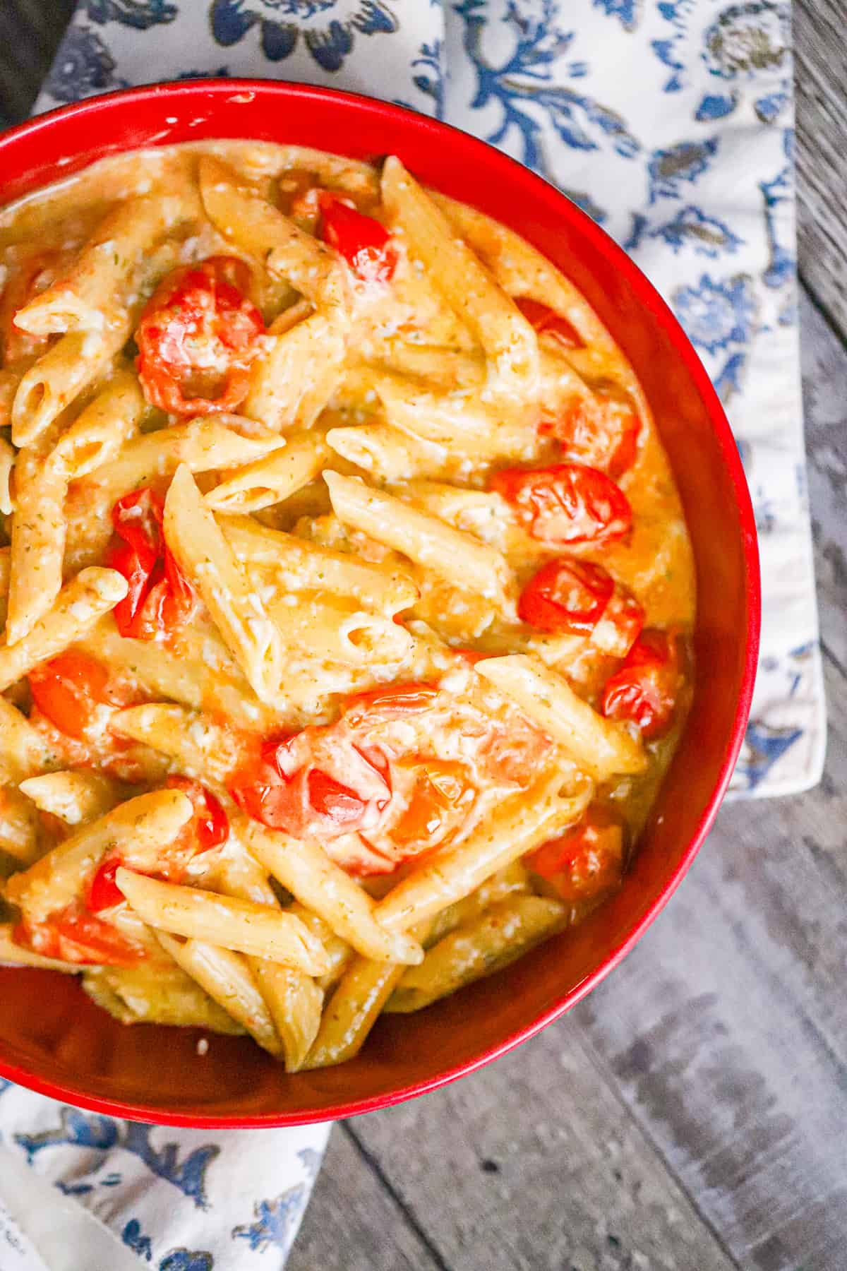 Vegan Boursin Tomato Pasta recipe
