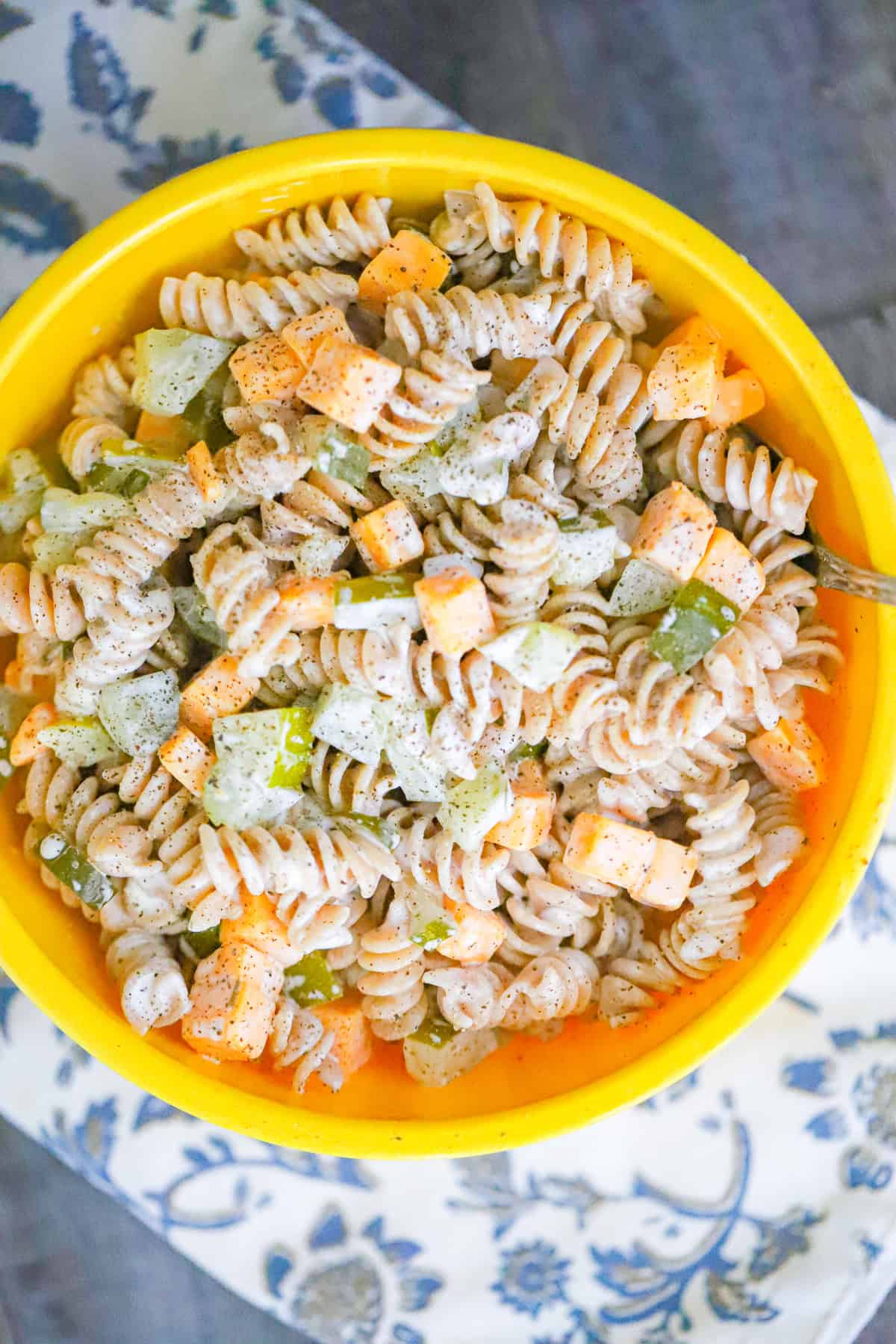 Easy Vegan Dill Pickle Pasta Salad recipe
