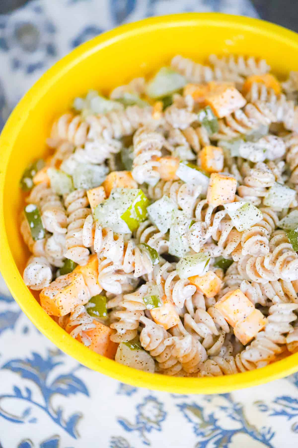 Easy Vegan Dill Pickle Pasta Salad recipe