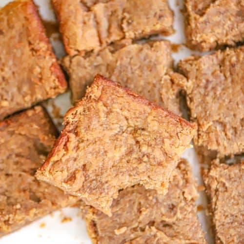 vegan peanut butter banana bars