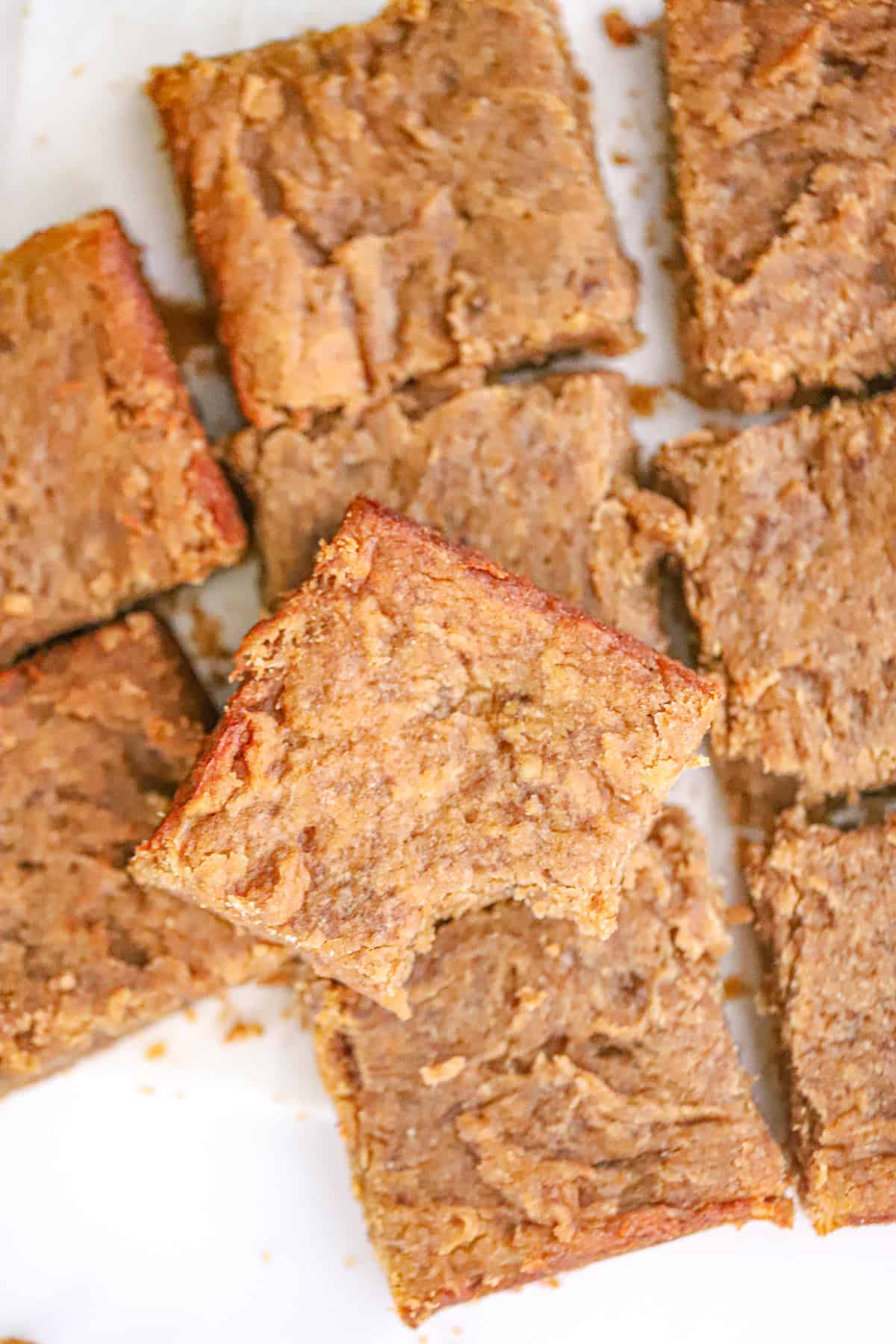 vegan baked healthy peanut butter banana bars recipe 