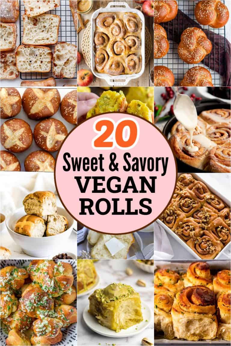 20 Sweet & Savory Homemade Vegan Rolls