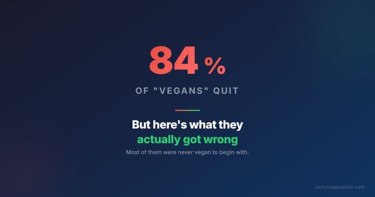 Why 84% Quit Vegan — And What Successful Vegans Do Differently