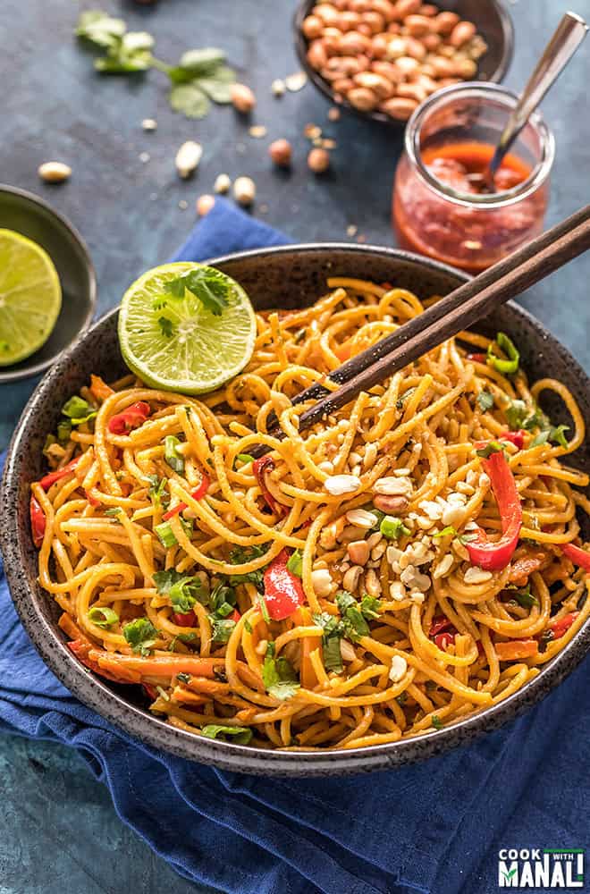 Instant Pot Thai peanut noodles