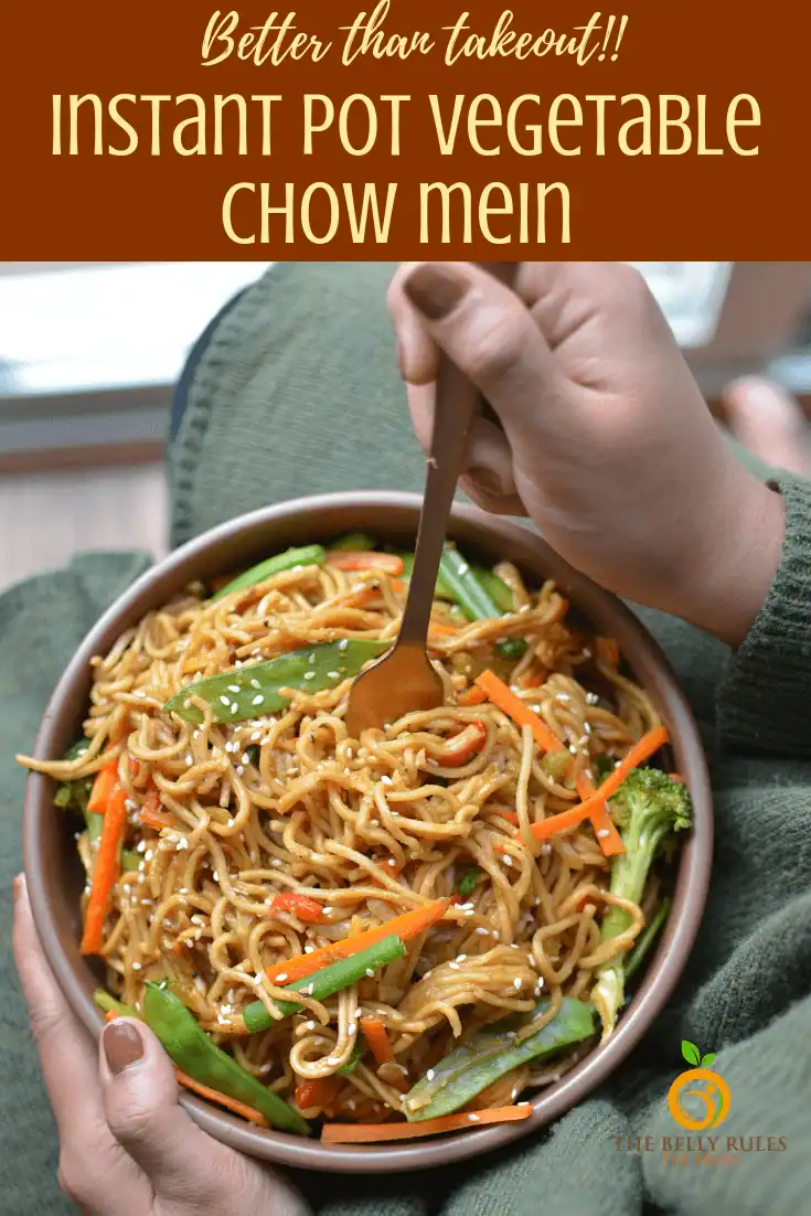 Instant Pot vegetable chow mein noodles