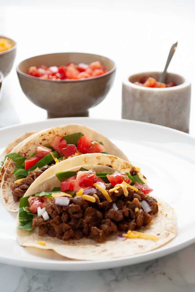 Instant Pot lentil tacos