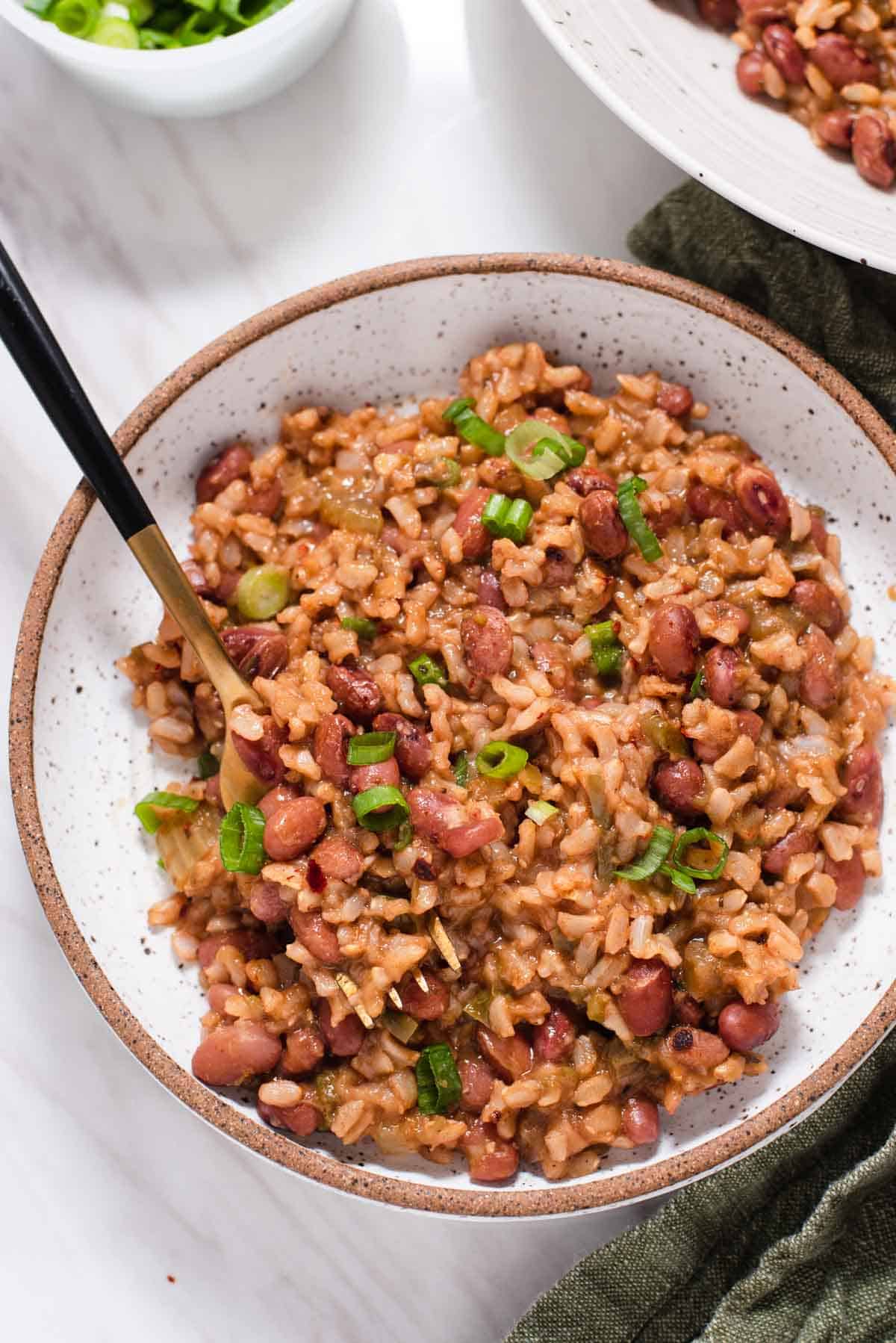 Instant Pot vegan red beans and rice