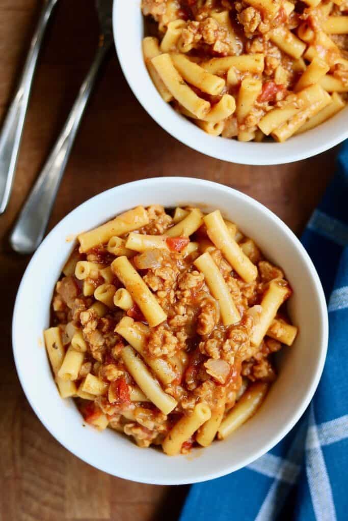 vegan hamburger helper in Instant Pot