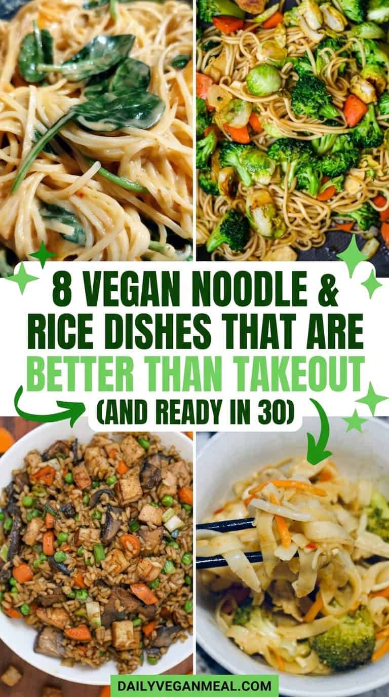 8 Vegan Noodle & Rice Dishes That Are Better Than Takeout (And Ready in 30)