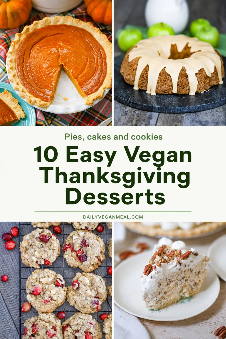 10 Easy Vegan Thanksgiving Desserts
