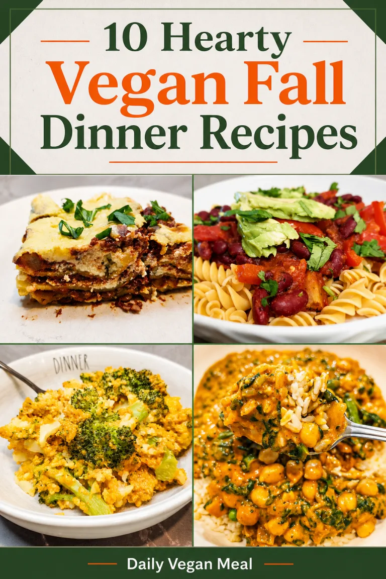 10 Hearty Vegan Fall Dinner Recipes